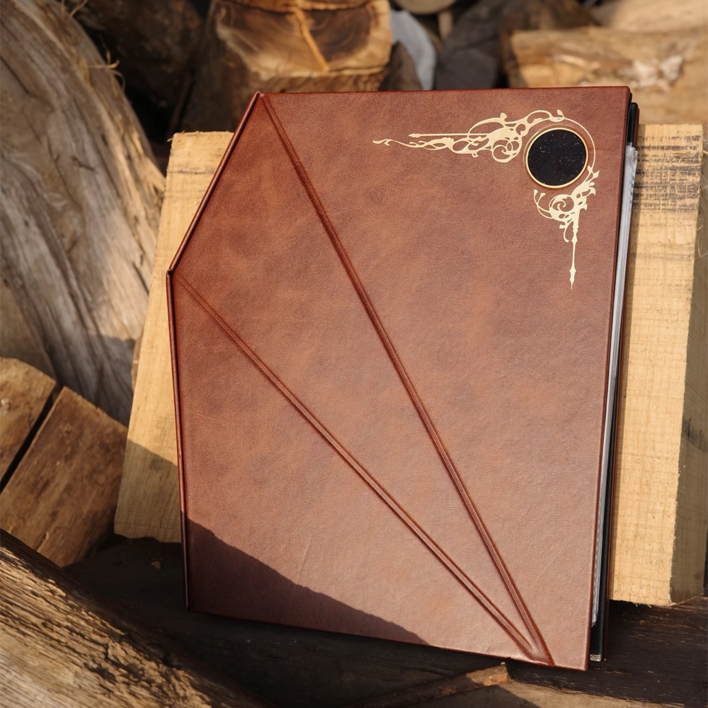 Lunaria Self-Standing Leather Journal