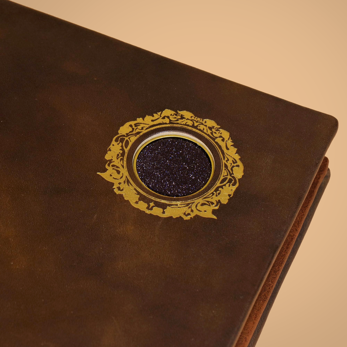 Lunaria Self-Standing Leather Journal
